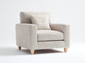 Fauteuil en tissu - Tissu tissé - 88 x 83 x 87cm - Beige clair - Moderne minimaliste