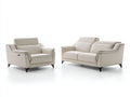 Ensemble de canapés - Similicuir - 188 x 94 x 96cm - Beige clair - Moderne élégant